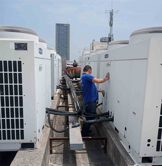 奎文中央空调制热和不制冷系统维修方法